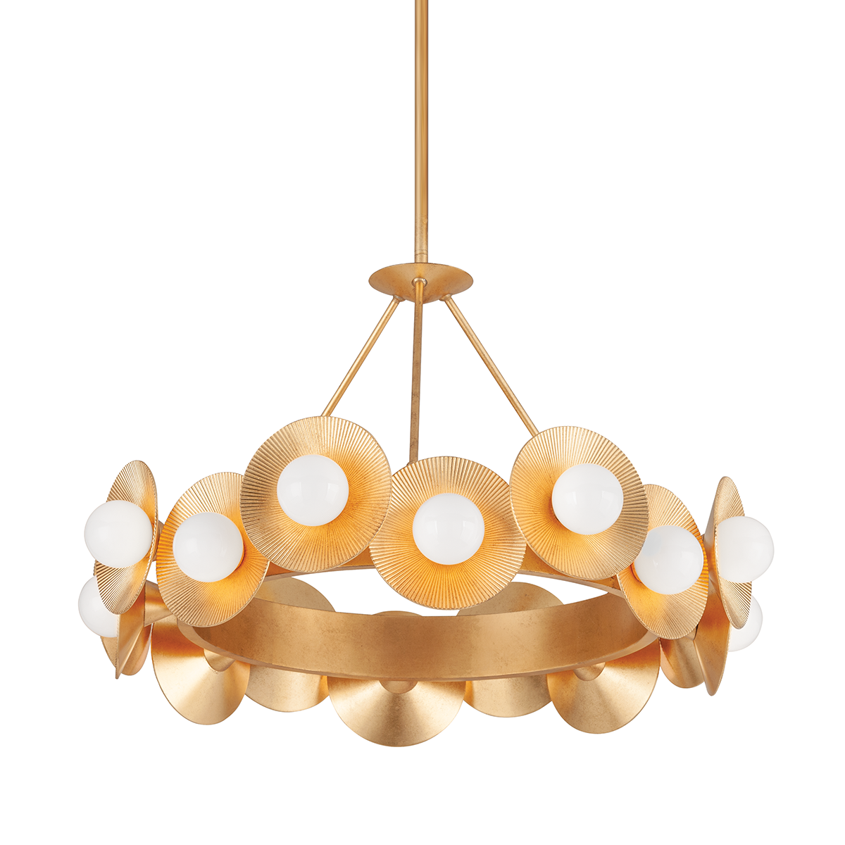 Emerald Chandelier 32" — a Corbett chandelier for dining rooms, entries, and living rooms at Laurie Yapp Home.