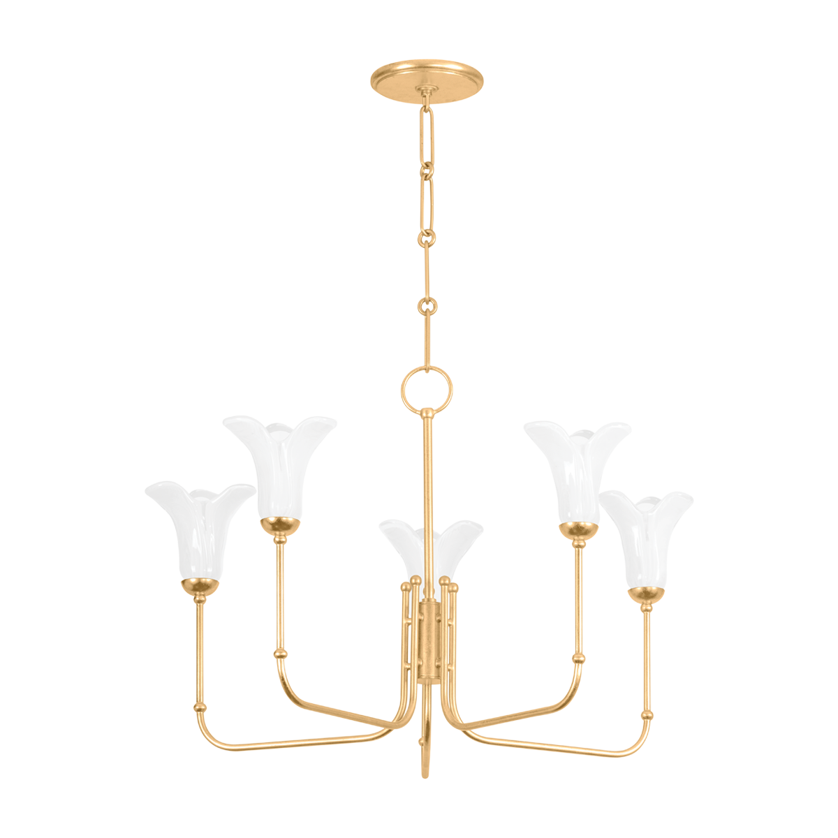 Montclair Chandelier 30" — a Hudson Valley chandelier for dining rooms, entries, and living rooms at Laurie Yapp Home.