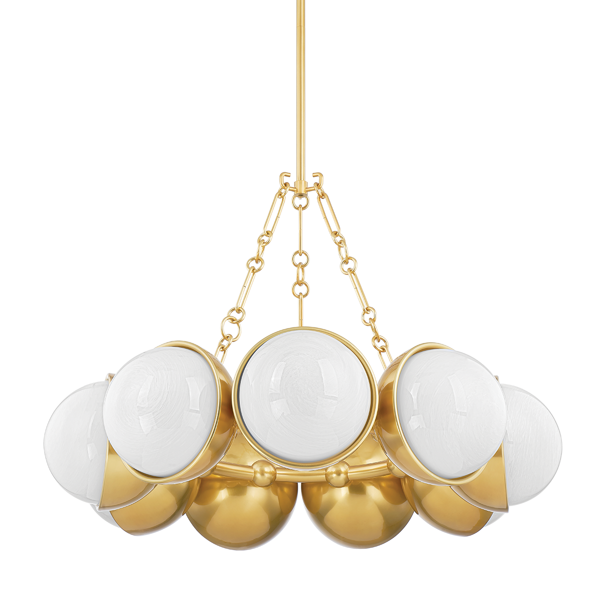 Althea Chandelier 34.25" — a Corbett chandelier for dining rooms, entries, and living rooms at Laurie Yapp Home.