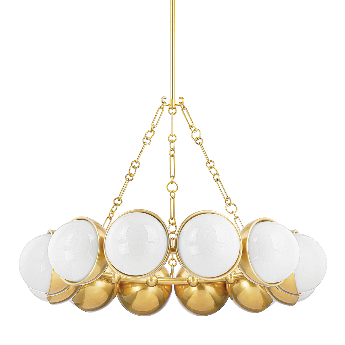 Althea Chandelier 43" — a Corbett chandelier for dining rooms, entries, and living rooms at Laurie Yapp Home.
