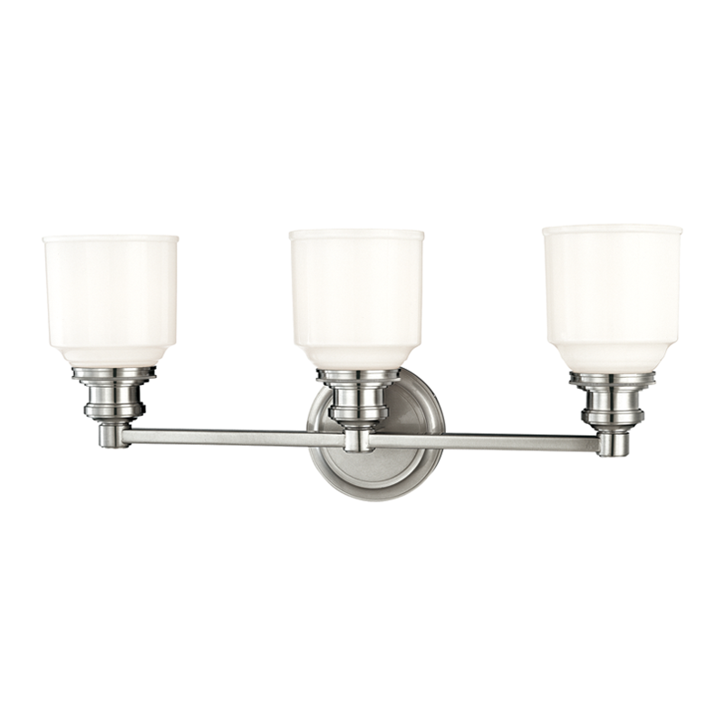 Windham Bath And Vanity 22.5" in polished nickel — a Hudson Valley bath and vanity for bathrooms and powder rooms at Laurie Yapp Home.