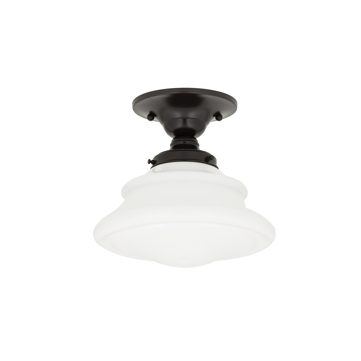 Petersburg Semi Flush 9.5" in bronze — a Hudson Valley semi flush for hallways, bedrooms, and entryways at Laurie Yapp Home.