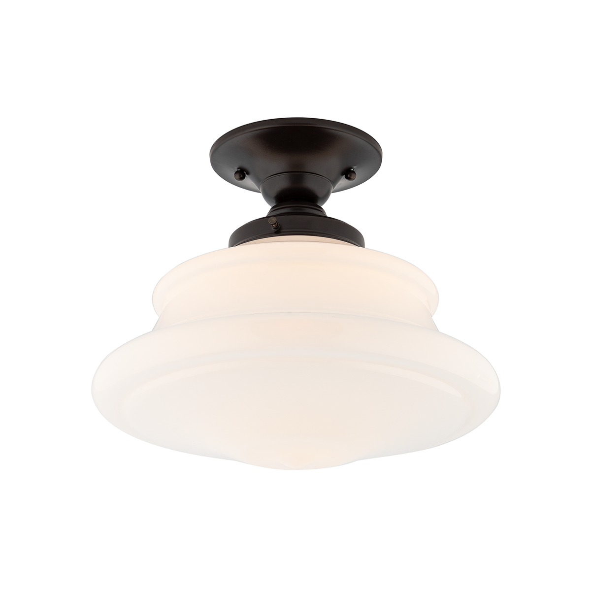 Petersburg Semi Flush 12.75" in bronze — a Hudson Valley semi flush for hallways, bedrooms, and entryways at Laurie Yapp Home.