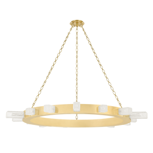 Citrine Chandelier 48.5" — a Corbett chandelier for dining rooms, entries, and living rooms at Laurie Yapp Home.