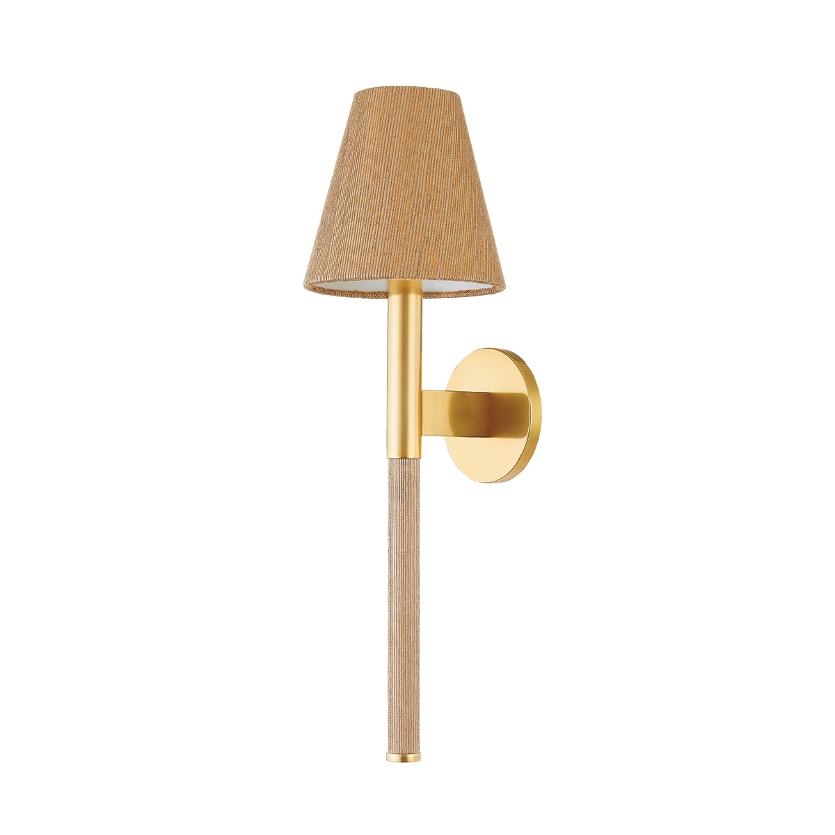 Lindenwood Wall Sconce in aged brass — a Hudson Valley wall sconce for bathrooms, hallways, and living rooms at Laurie Yapp Home.