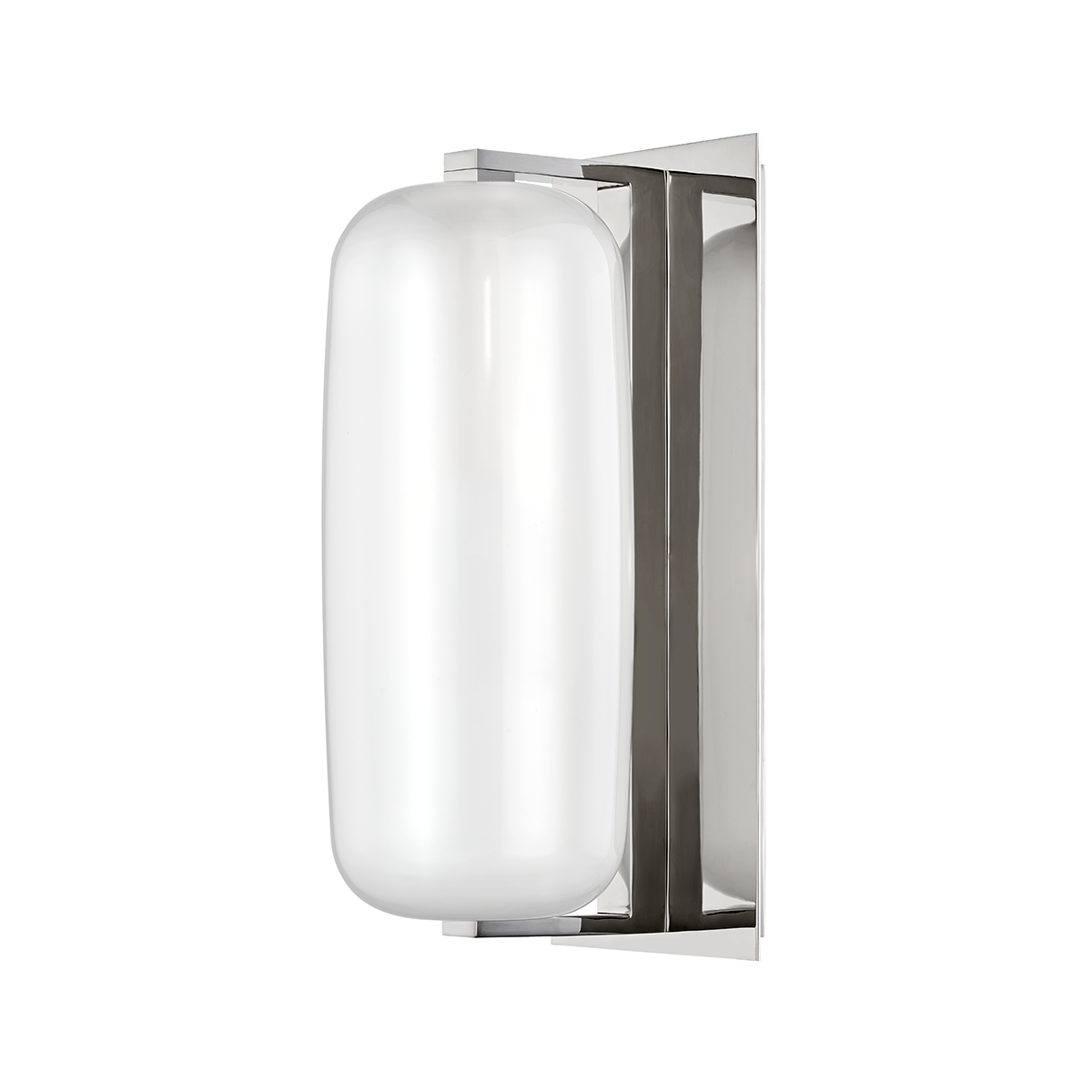 Pebble Wall Sconce in polished nickel — a Hudson Valley wall sconce for bathrooms, hallways, and living rooms at Laurie Yapp Home.