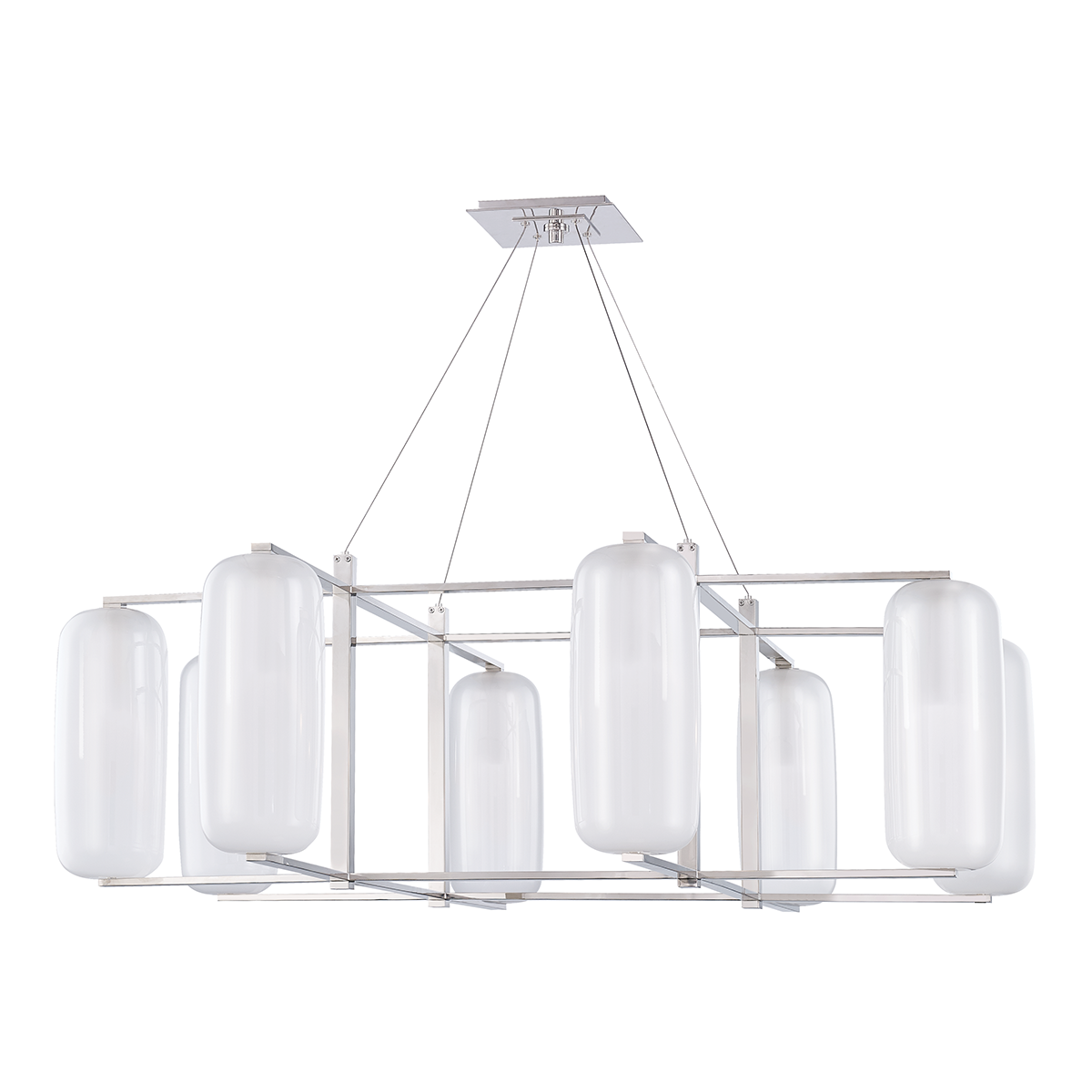 Pebble Chandelier 48" in aged brass — a Hudson Valley chandelier for dining rooms, entries, and living rooms at Laurie Yapp Home.