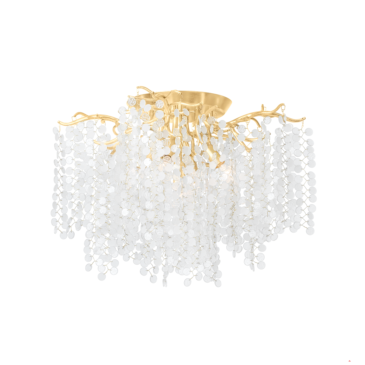 Genoa Semi Flush — a Corbett semi flush for hallways, bedrooms, and entryways at Laurie Yapp Home.