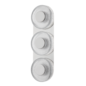 Pearl Wall Sconce 6" x 19.5" — a Corbett wall sconce for bathrooms, hallways, and living rooms at Laurie Yapp Home.