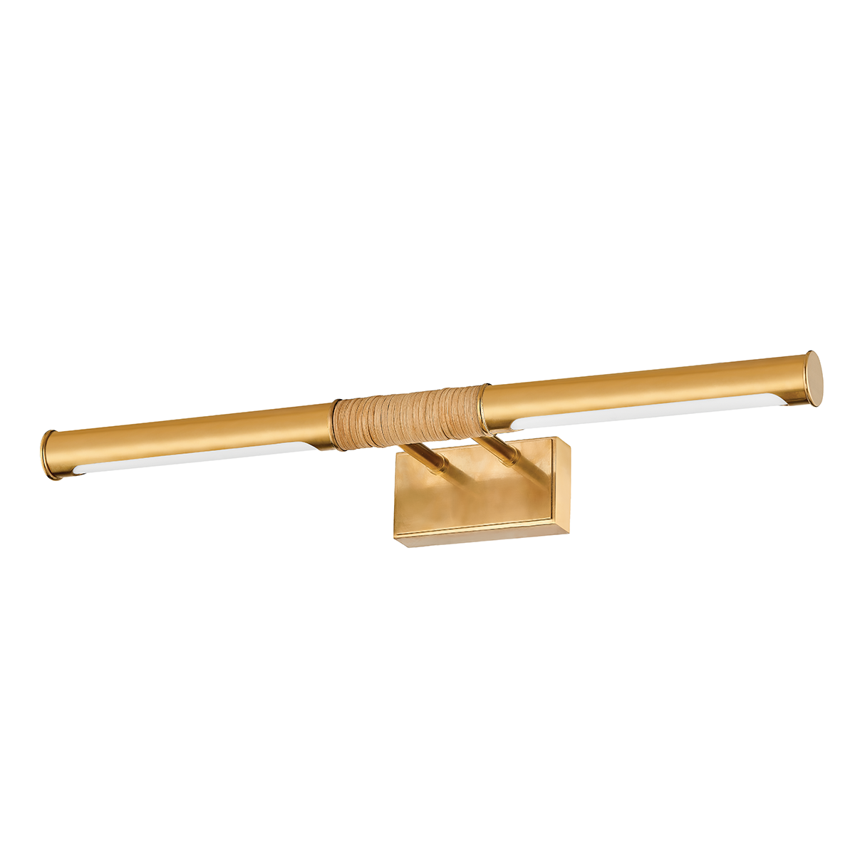Hallstead Picture Light 24" in aged brass — a Hudson Valley picture light for gallery walls and reading nooks at Laurie Yapp Home.
