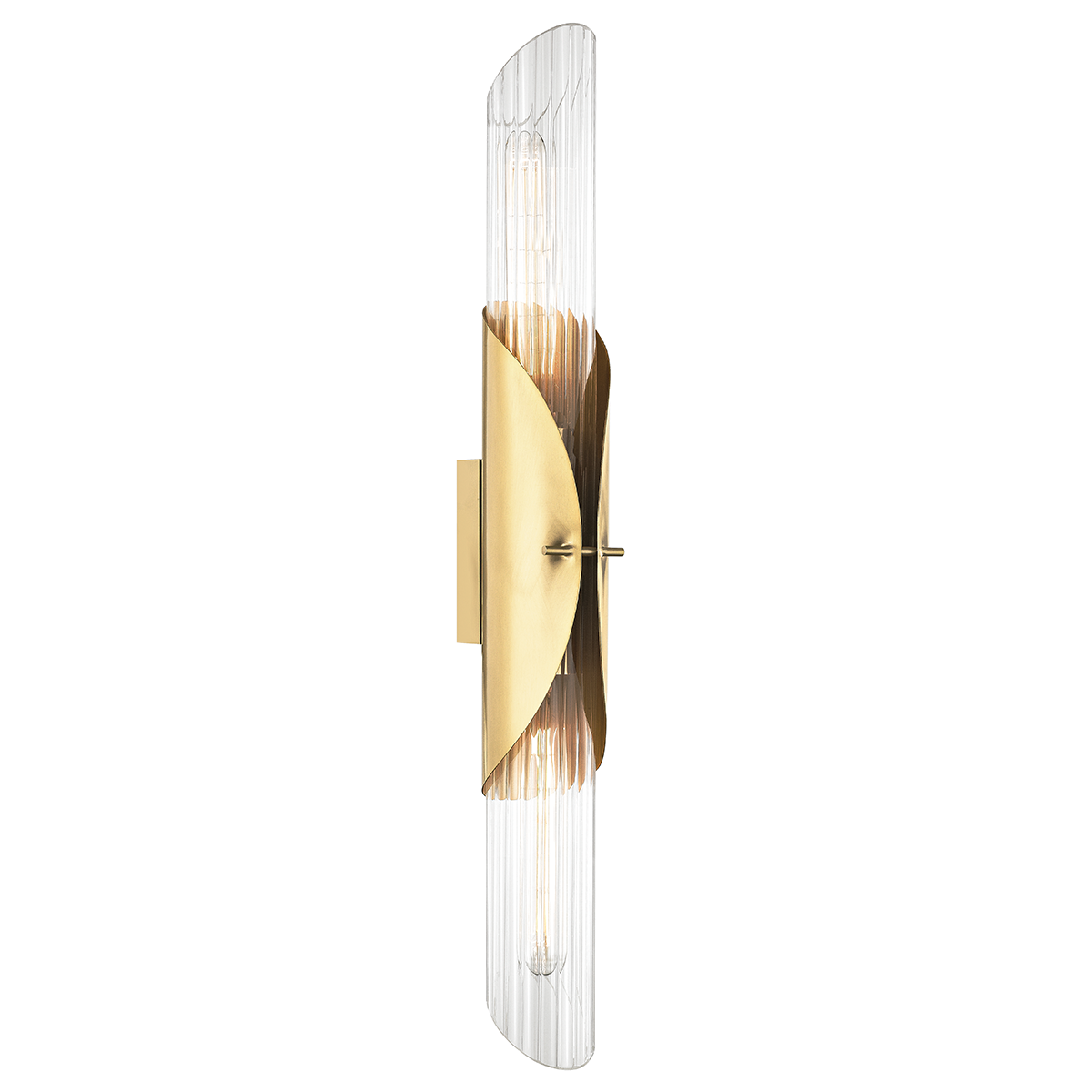 Lefferts Wall Sconce in Aged Brass — a Hudson Valley wall sconce for bathrooms, hallways, and living rooms at Laurie Yapp Home.