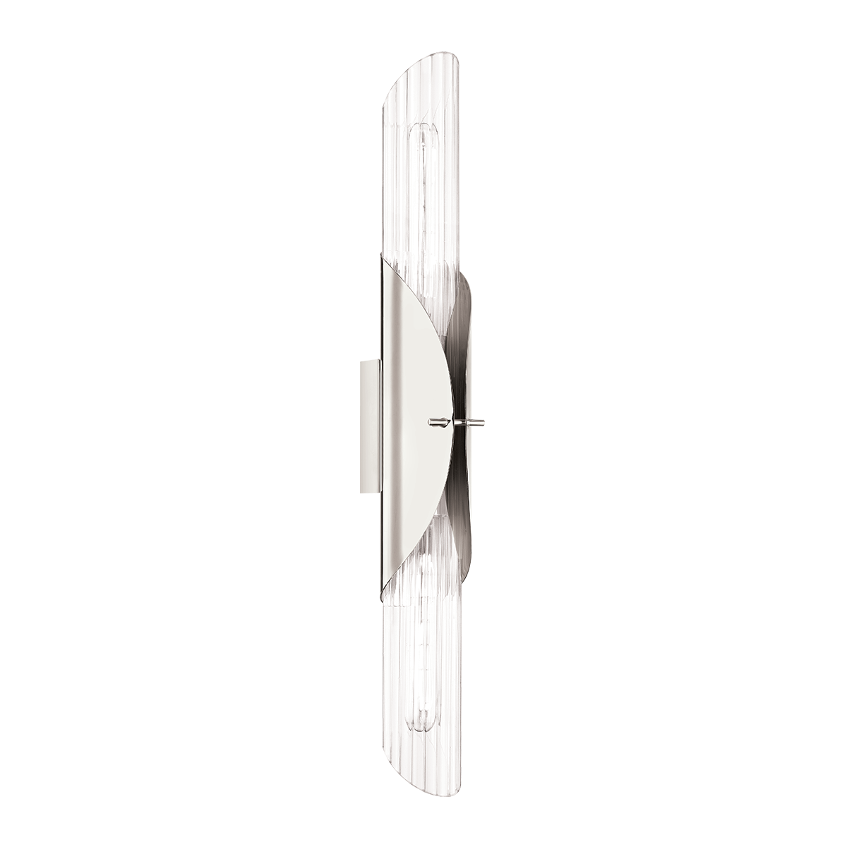 Lefferts Wall Sconce in Aged Brass shown from the front to reveal the arm curve and shade silhouette.