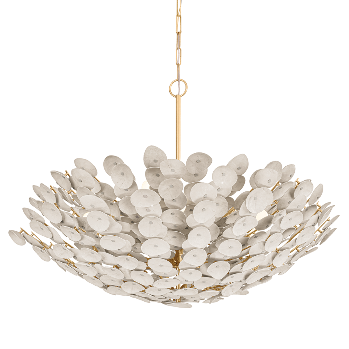 Aimi Chandelier 48.5" — a Corbett chandelier for dining rooms, entries, and living rooms at Laurie Yapp Home.