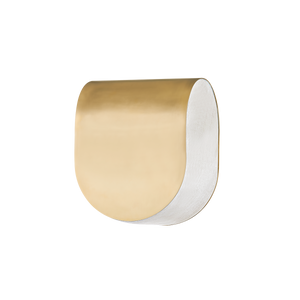 Briarwood Wall Sconce 6.5" in aged brass — a Hudson Valley wall sconce for bathrooms, hallways, and living rooms at Laurie Yapp Home.