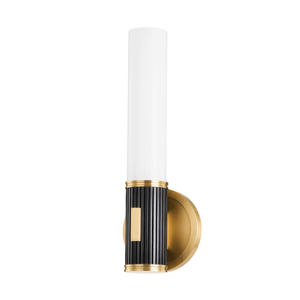 Crewe Wall Sconce 5" x 14.5" — a Hudson Valley wall sconce for bathrooms, hallways, and living rooms at Laurie Yapp Home.