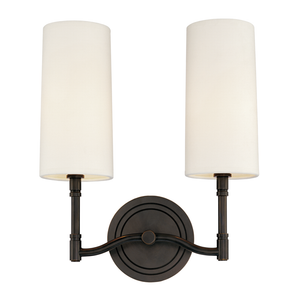 Dillon Wall Sconce 11.75" in bronze — a Hudson Valley wall sconce for bathrooms, hallways, and living rooms at Laurie Yapp Home.
