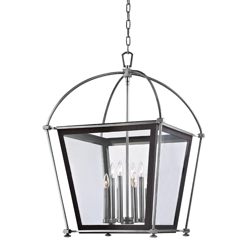 Hollis Lantern 0" in aged brass — a Hudson Valley lantern for entries, foyers, and covered porches at Laurie Yapp Home.
