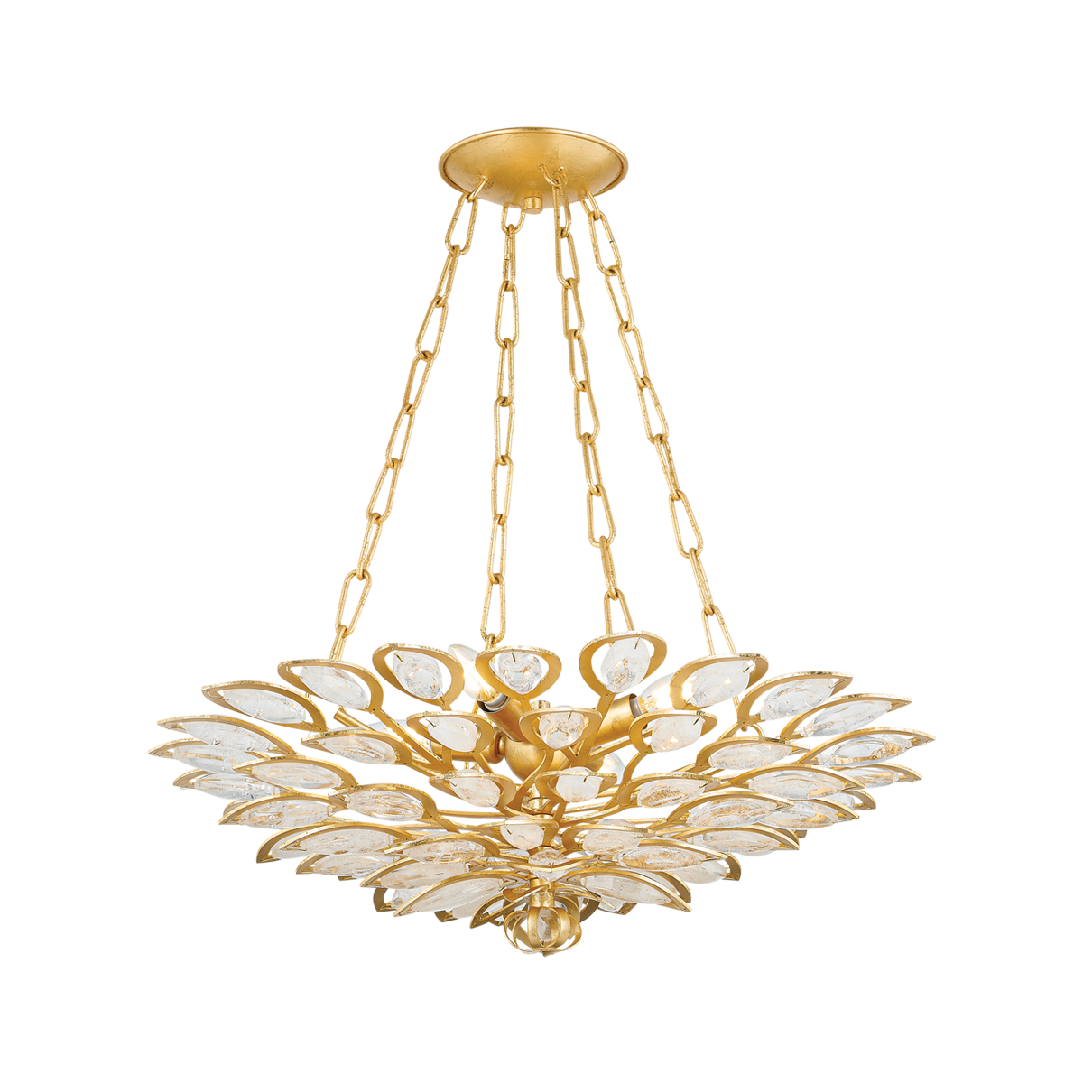 Vittoria Chandelier 24" — a Corbett chandelier for dining rooms, entries, and living rooms at Laurie Yapp Home.