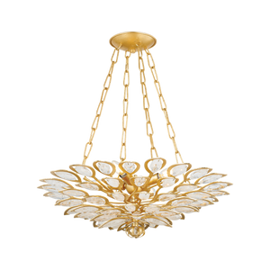 Vittoria Chandelier 24" — a Corbett chandelier for dining rooms, entries, and living rooms at Laurie Yapp Home.