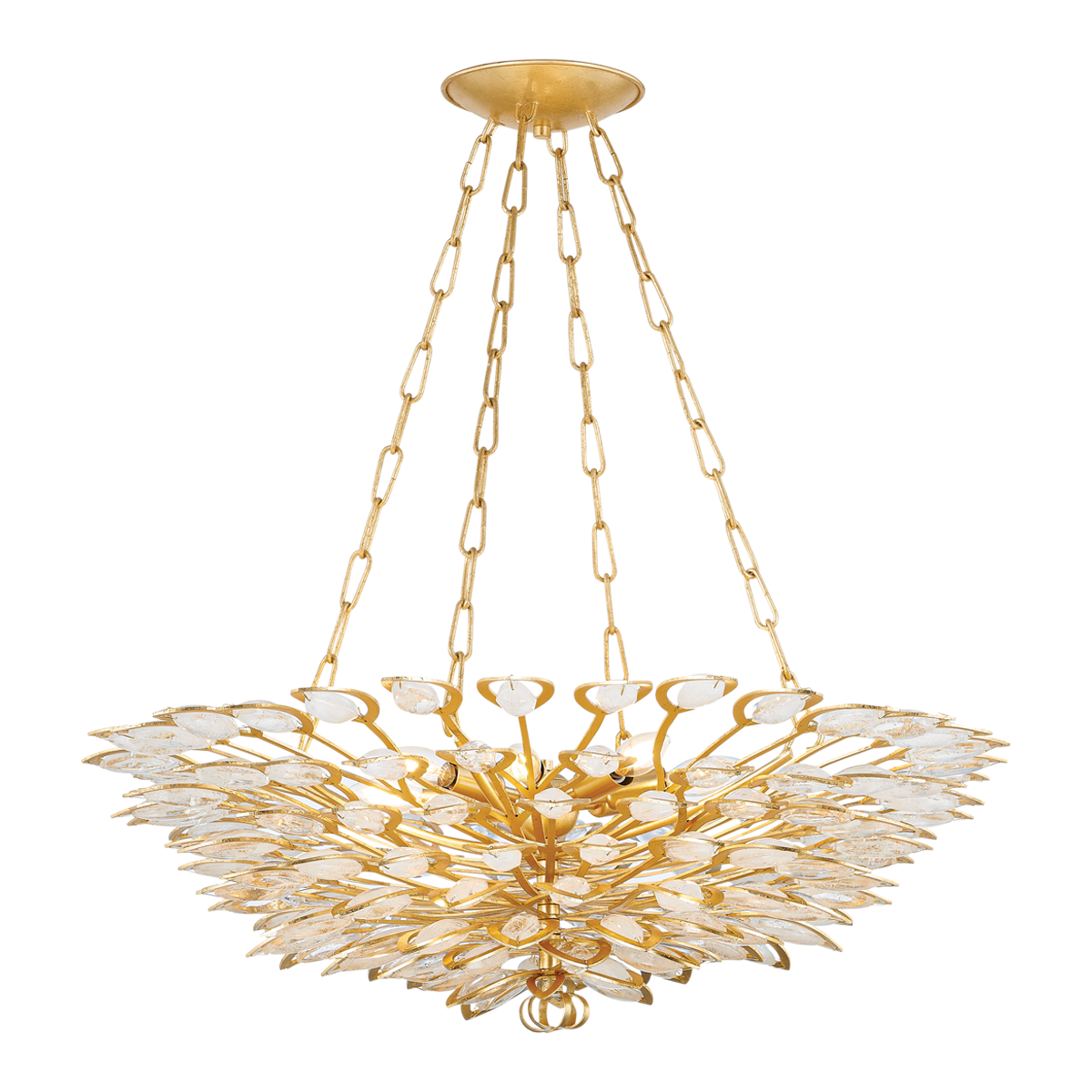 Vittoria Chandelier 32" — a Corbett chandelier for dining rooms, entries, and living rooms at Laurie Yapp Home.