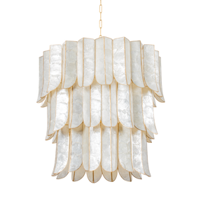 Cartagena Chandelier 31.5" — a Corbett chandelier for dining rooms, entries, and living rooms at Laurie Yapp Home.