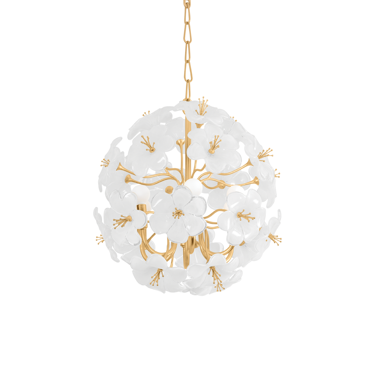 Hygea Chandelier 20" — a Corbett chandelier for dining rooms, entries, and living rooms at Laurie Yapp Home.