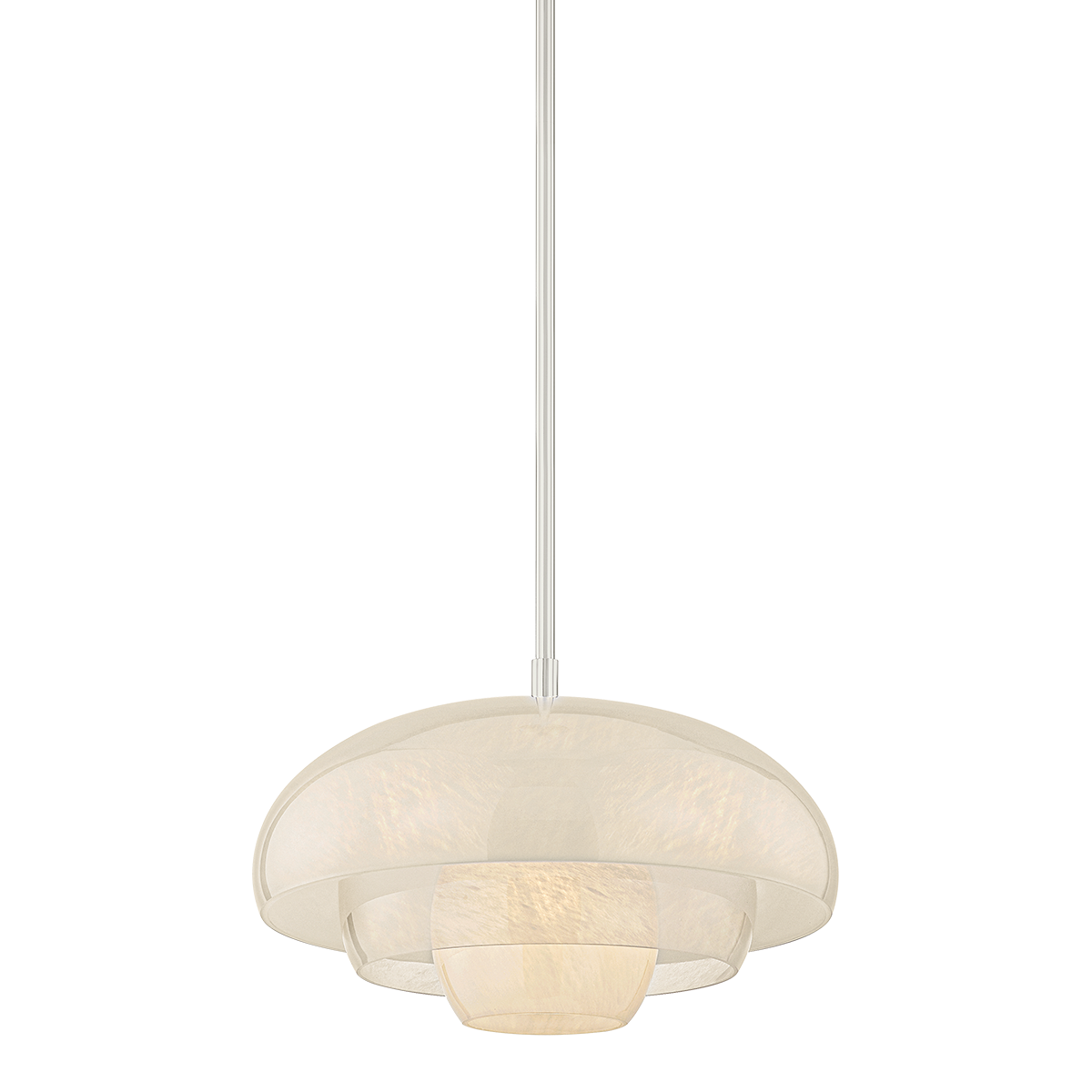 Auburndale Pendant in aged brass — a Hudson Valley pendant for kitchens, entries, and dining rooms at Laurie Yapp Home.