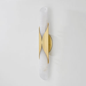 Camilla Wall Sconce shown from the front to reveal the arm curve and shade silhouette.