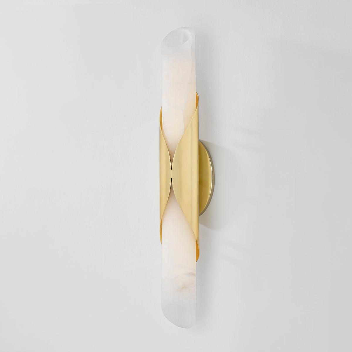 Close-up of the Camilla Wall Sconce showing the arm curve and shade silhouette.