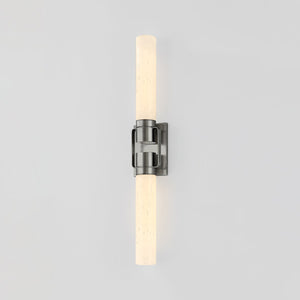 Close-up of the Glen Oaks Wall Sconce showing the arm curve and shade silhouette.