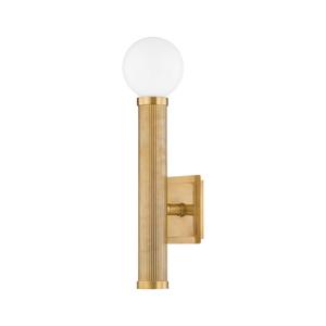 Pienza Wall Sconce 5.5" x 20" — a Corbett wall sconce for bathrooms, hallways, and living rooms at Laurie Yapp Home.