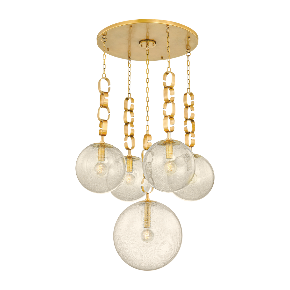 Nessa Chandelier — a Corbett chandelier for dining rooms, entries, and living rooms at Laurie Yapp Home.
