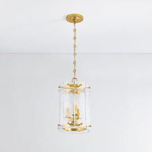 Rio Lantern 10.25" shown from a second angle to highlight the frame and glass panel detail.