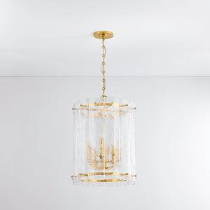 Rio Lantern 20.25" shown from the front to reveal the frame and glass panel detail.