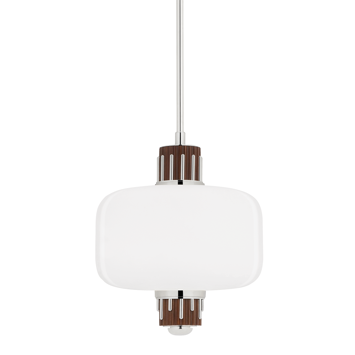 Peekskill Pendant 16" in polished nickel — a Hudson Valley pendant for kitchens, entries, and dining rooms at Laurie Yapp Home.
