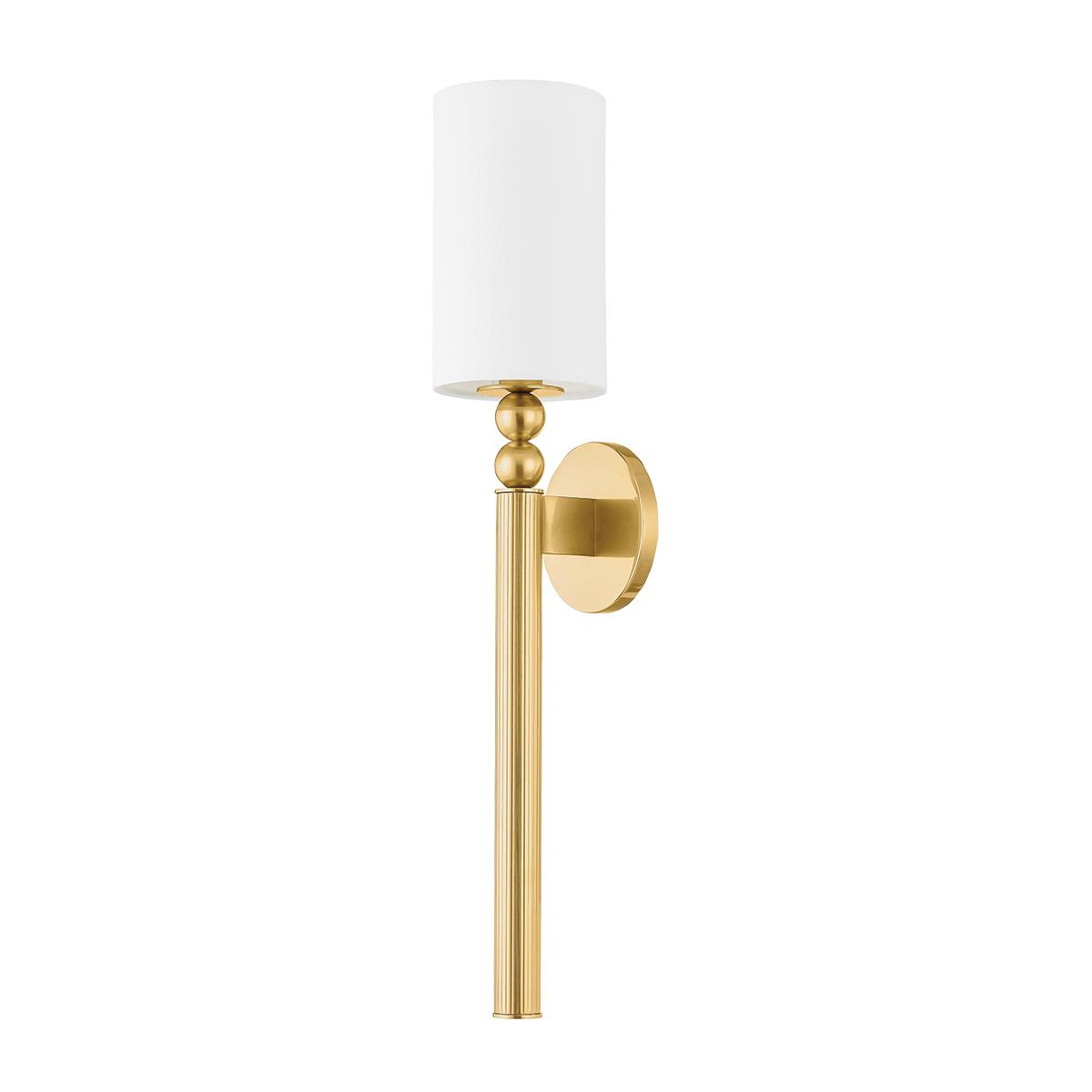 Lakeport Wall Sconce in aged brass — a Hudson Valley wall sconce for bathrooms, hallways, and living rooms at Laurie Yapp Home.