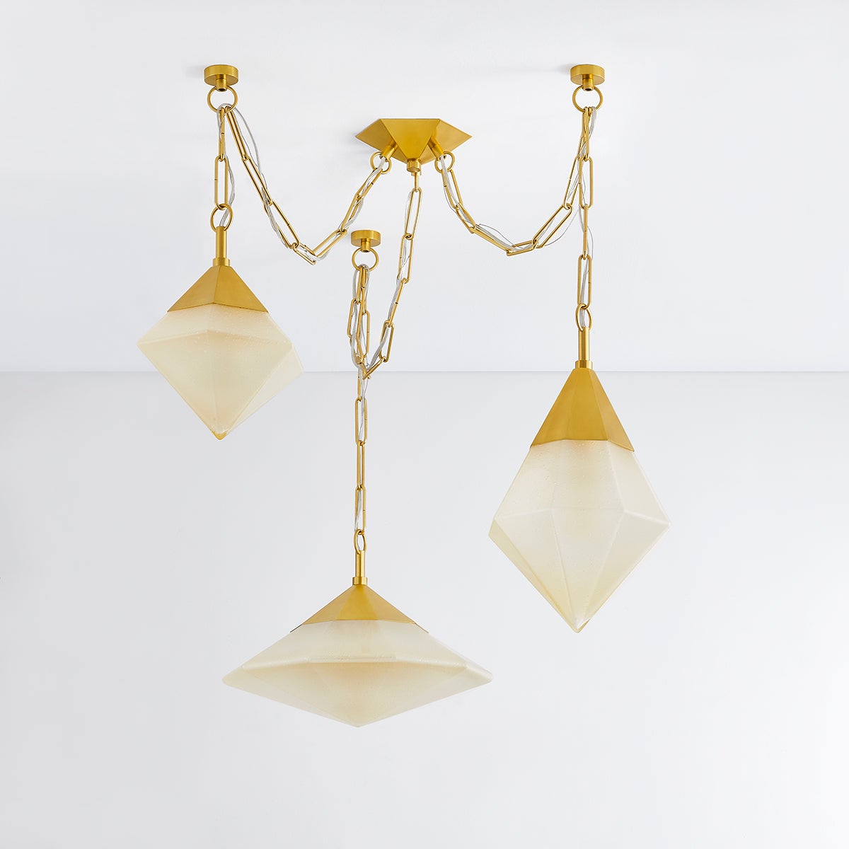 Angelique Chandelier 58" — a Corbett chandelier for dining rooms, entries, and living rooms at Laurie Yapp Home.