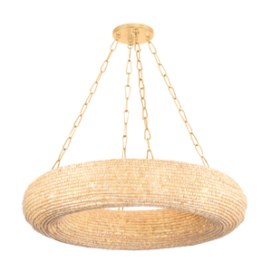 Lure Chandelier 36" — a Corbett chandelier for dining rooms, entries, and living rooms at Laurie Yapp Home.