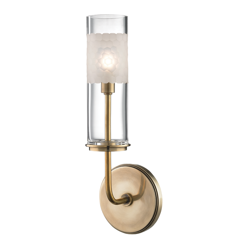 Wentworth Bath & Vanity 5" in aged brass — a Hudson Valley bath and vanity for bathrooms and powder rooms at Laurie Yapp Home.