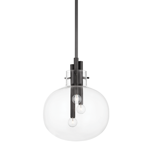 Hempstead Pendant 13.75" shown from a second angle to highlight the shade shape and metal detail.