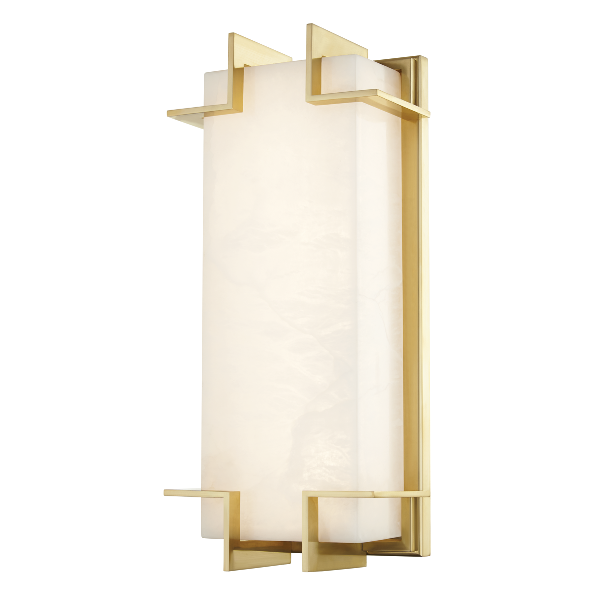 Delmar Wall Sconce in aged brass — a Hudson Valley wall sconce for bathrooms, hallways, and living rooms at Laurie Yapp Home.