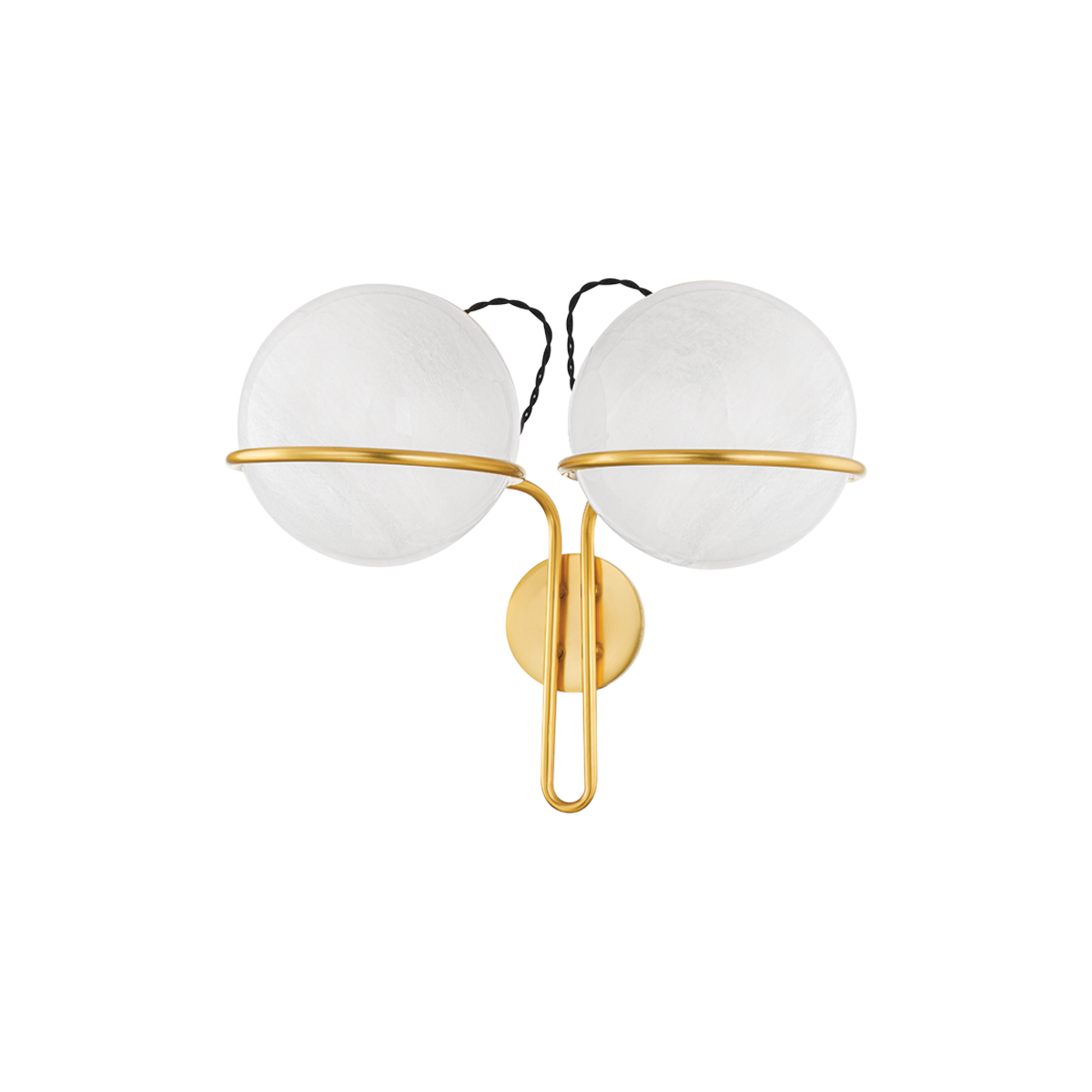 Hingham Wall Sconce in aged brass — a Hudson Valley wall sconce for bathrooms, hallways, and living rooms at Laurie Yapp Home.