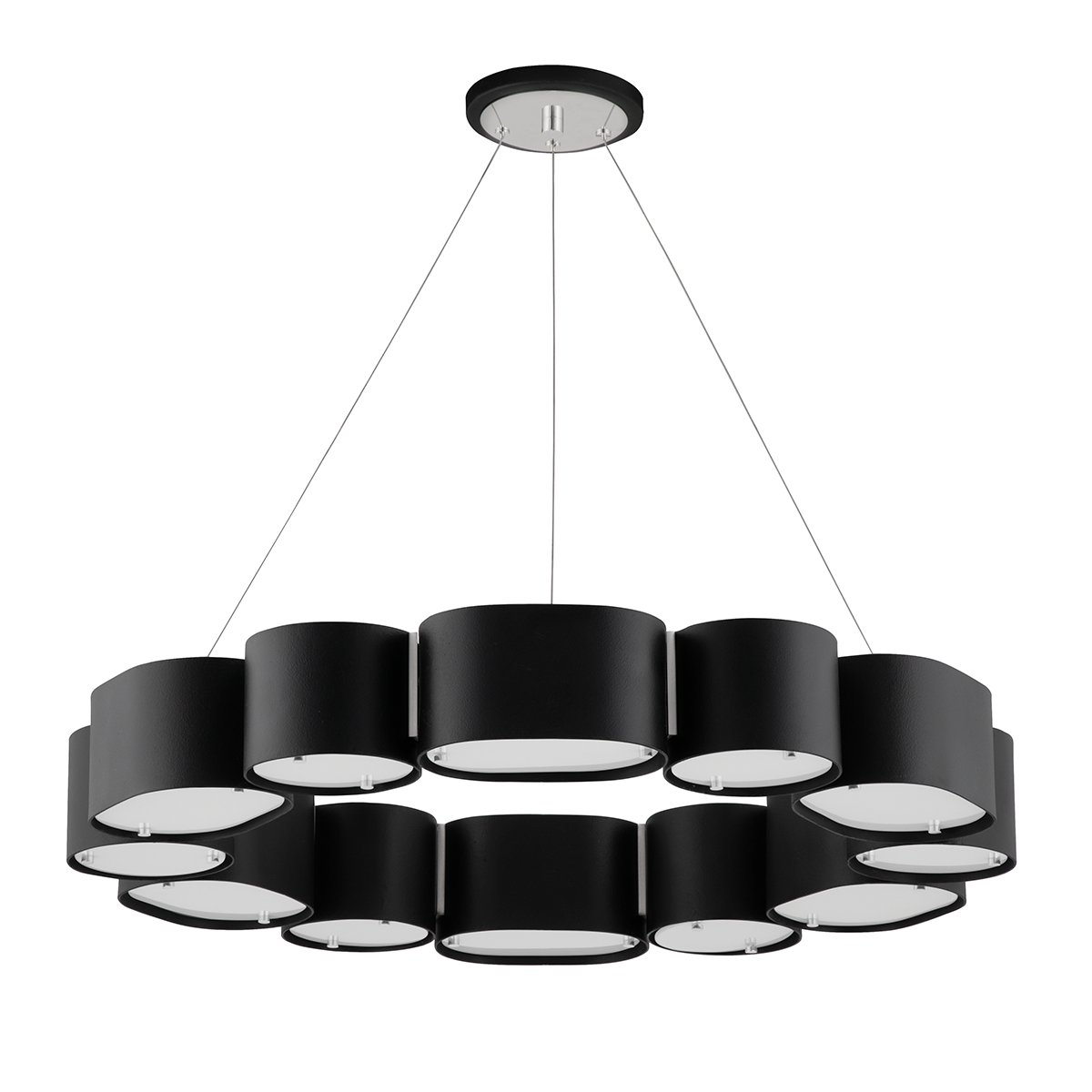 Opal Chandelier 30" — a Corbett chandelier for dining rooms, entries, and living rooms at Laurie Yapp Home.