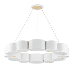 Blanc doux / Laiton vieilli
