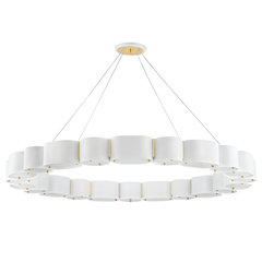 Blanc doux / Laiton vieilli