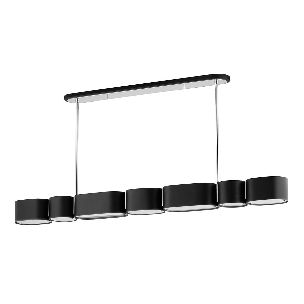 Opal Linear — a Corbett linear for dining rooms, kitchen islands, and long consoles at Laurie Yapp Home.