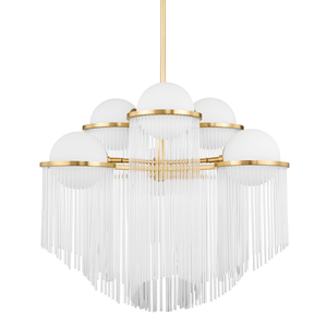 Celestial Chandelier 31.5" — a Corbett chandelier for dining rooms, entries, and living rooms at Laurie Yapp Home.