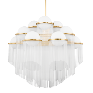 Celestial Chandelier 38.5" — a Corbett chandelier for dining rooms, entries, and living rooms at Laurie Yapp Home.