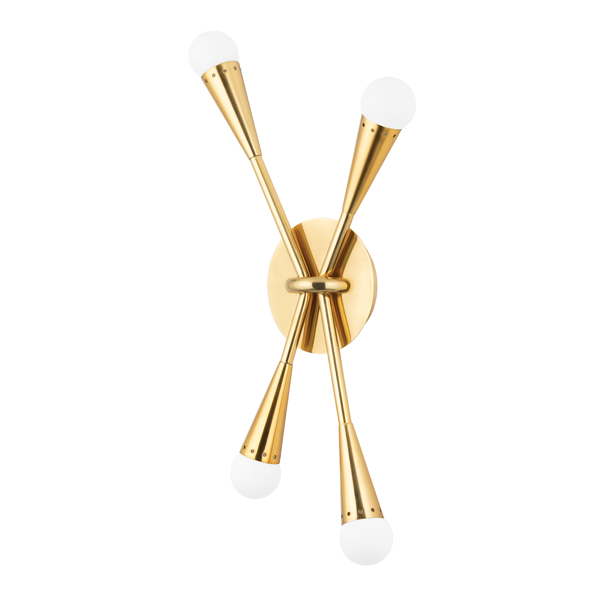 Aries Wall Sconce — a Corbett wall sconce for bathrooms, hallways, and living rooms at Laurie Yapp Home.