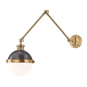 Latham Wall Sconce — a Hudson Valley wall sconce for bathrooms, hallways, and living rooms at Laurie Yapp Home.